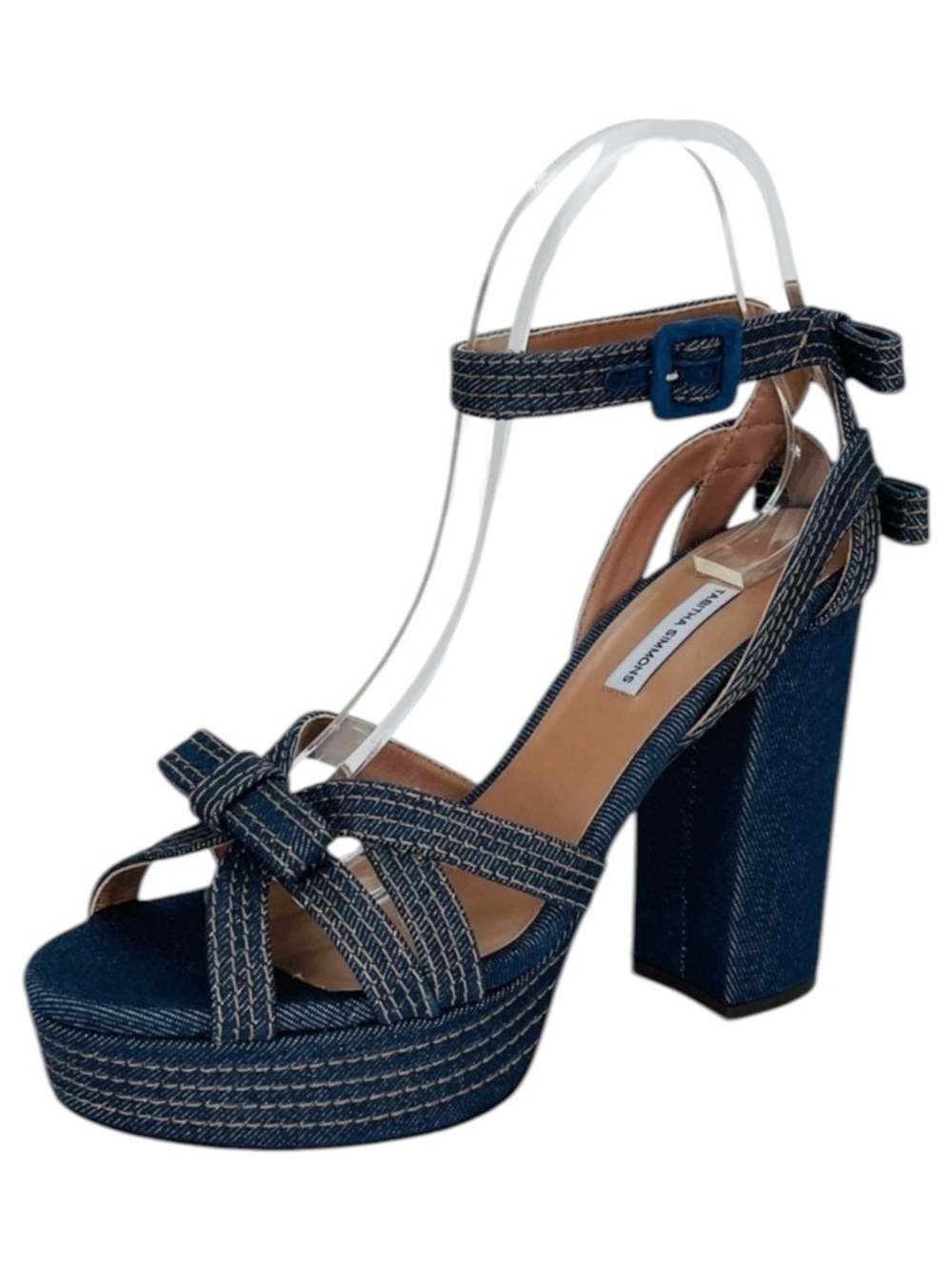 Tabitha Simmons Womens Platform Sandals EU 40B US 10M Indigo Denim Medium Width